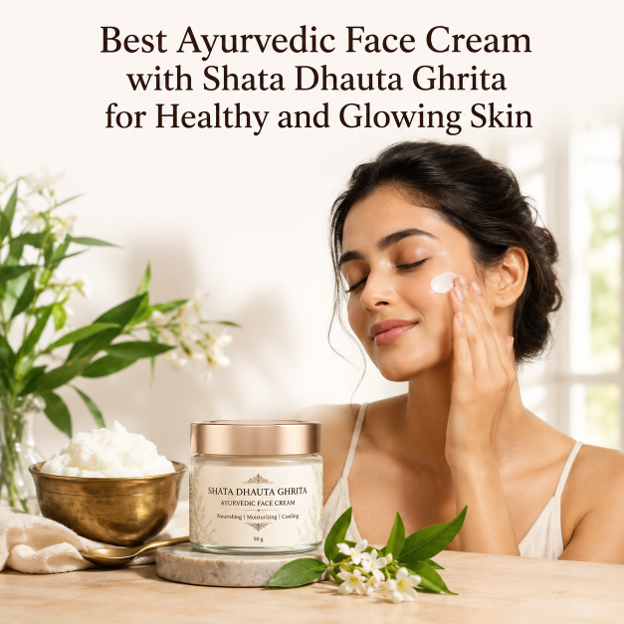 Best Ayurvedic Face Cream with Shata Dhauta Ghrita for  Glowing Skin